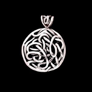 SILPADA Intertwined Circle Oxidized Sterling Silver Knot Pendant S1691